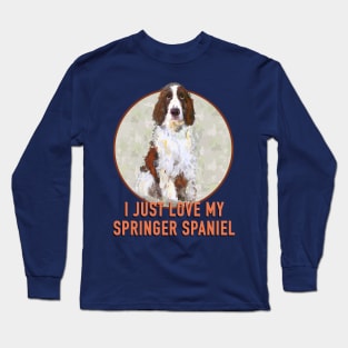 Springer Spaniel Love Long Sleeve T-Shirt